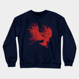 Blood Splatter Bird Crewneck Sweatshirt